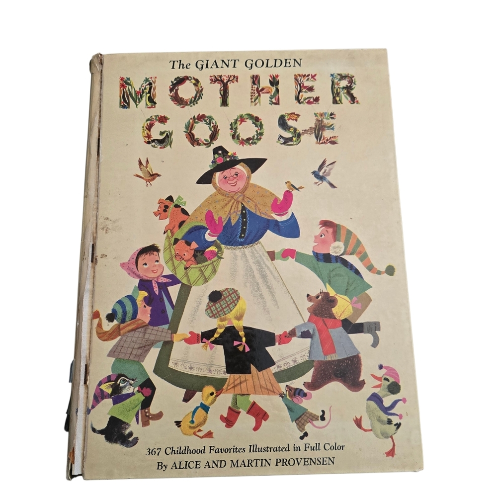 Vintage The Giant Golden Mother Goose Book (1948)
